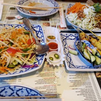 President Thai - All three dishes - Thai Near Me - Pasadena, California President Thai - All three dishes - Thai Near Me - Pasadena, California