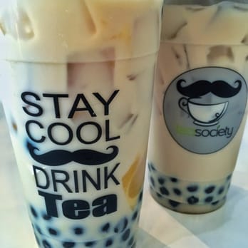 Teasociety - Dark Roasted Oolong Milk Tea (25% sweet, 50% milk) with boba & egg pudding! - Coffee & Tea Near Me - San Jose, California Teasociety - Dark Roasted Oolong Milk Tea (25% sweet, 50% milk) with boba & egg pudding! - Coffee & Tea Near Me - San Jose, California