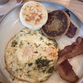 Pat&Phil - Pat & Phils eggs w pesto and yuca arepa and a plantain arepa - Comfort Food Near Me - Doral, Florida Pat&Phil - Pat & Phils eggs w pesto and yuca arepa and a plantain arepa - Comfort Food Near Me - Doral, Florida
