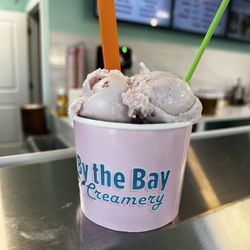 Julia's Ice Cream - Large 3 scoops - strawberry 9/10 and ultimate 10/10