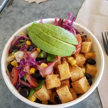 Green Tomato Grill - BBQ Tofu Bowl - New American Near Me - Orange, California Green Tomato Grill - BBQ Tofu Bowl - New American Near Me - Orange, California
