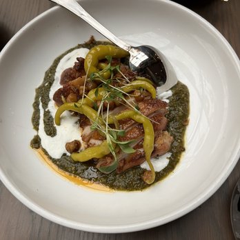 Aba - Chicken thighs. Crispy and wow! - Mediterranean Near Me - Chicago, Illinois