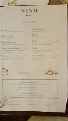 Menu photo 1 Nino Cucina & Vino São Paulo, SP