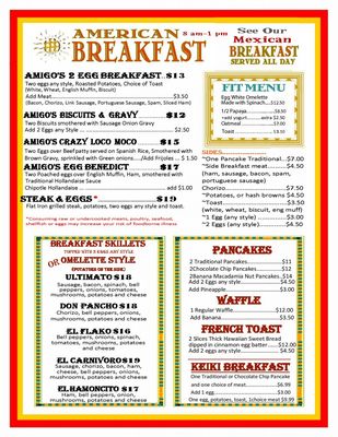 Menu photo 7 Amigo's Kihei, HI Menu photo 7 Amigo's Kihei, HI