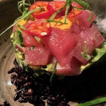 Eureka! - Ahi Tuna Poke Stack - Burgers Near Me - Claremont, California Eureka! - Ahi Tuna Poke Stack - Burgers Near Me - Claremont, California