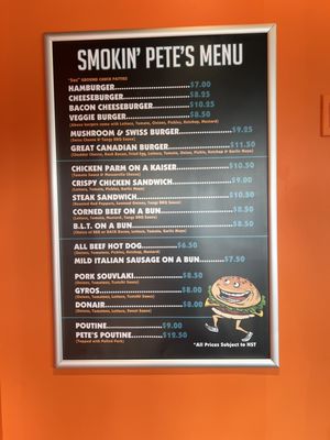 Menu photo 3 Smokin Pete's Burger Stop Barrie, ON Menu photo 3 Smokin Pete's Burger Stop Barrie, ON