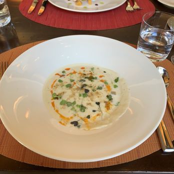 The Chef's House - Sunchoke soup and smoked salmon appetizer - Canadian (New) Near Me - Toronto, Ontario The Chef's House - Sunchoke soup and smoked salmon appetizer - Canadian (New) Near Me - Toronto, Ontario