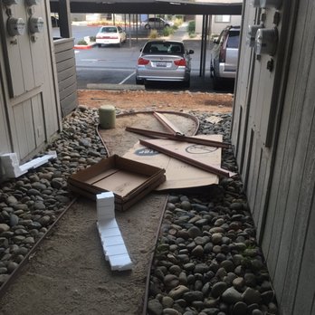 The Phoenix - A thoughtful handyman left this garbage out in a walkway for days until we eventually moved the trash for him - Apartments Near Me - Sacramento, California