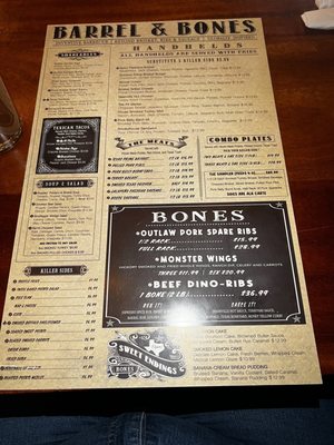 Menu photo 4 Barrel & Bones The Colony, TX