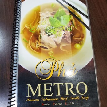 Pho Metro - Pho Metro menu cover - Vietnamese Near Me - Scarborough, Ontario