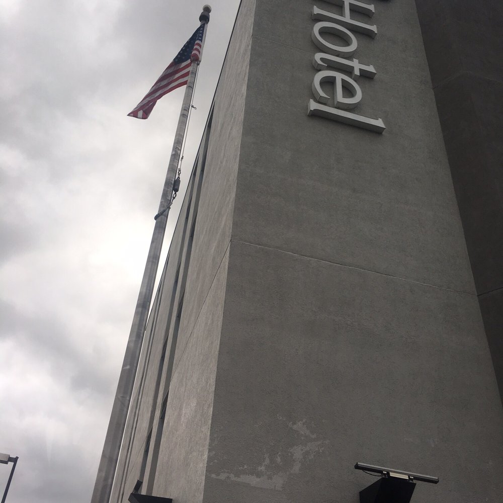 The 816 hotel on a cloudy day. The 816 hotel on a cloudy day.