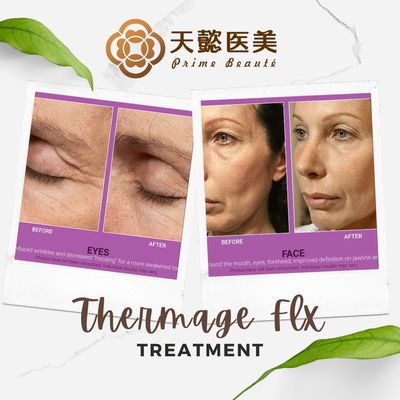 Thermage FLX - Experience the revolutionary skin-tightening benefits of Thermage at Prime Beaute! Our state-of-the-art Thermage treatment uses advanced radiofrequency technology to stimulate collagen production, resulting in firmer, smoother, and more youthful-looking skin. Ideal for treating sagging skin, fine lines, and wrinkles, Thermage offers long-lasting results with minimal downtime.
Our skilled professionals tailor each Thermage session to your unique needs, ensuring a comfortable and effective experience. Whether you're looking to rejuvenate your face, neck, or body, Thermage is the non-invasive solution to help you achieve your aesthetic goals.
Schedule your consultation today and discover how Thermage at Prime Beaute can help you look and feel your best! Thermage FLX - Experience the revolutionary skin-tightening benefits of Thermage at Prime Beaute! Our state-of-the-art Thermage treatment uses advanced radiofrequency technology to stimulate collagen production, resulting in firmer, smoother, and more youthful-looking skin. Ideal for treating sagging skin, fine lines, and wrinkles, Thermage offers long-lasting results with minimal downtime.
Our skilled professionals tailor each Thermage session to your unique needs, ensuring a comfortable and effective experience. Whether you're looking to rejuvenate your face, neck, or body, Thermage is the non-invasive solution to help you achieve your aesthetic goals.
Schedule your consultation today and discover how Thermage at Prime Beaute can help you look and feel your best!