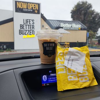 Better Buzz Coffee Bonita - Hazelnut Divinity and a cheese danish - Coffee & Tea Near Me - Bonita, California