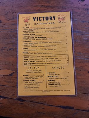 Menu photo 4 Victory Sandwich Bar Atlanta, GA Menu photo 4 Victory Sandwich Bar Atlanta, GA