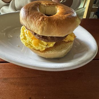 The Daily Grind - Bagel sandwich with sausage - Coffee & Tea Near Me - Albuquerque, New Mexico