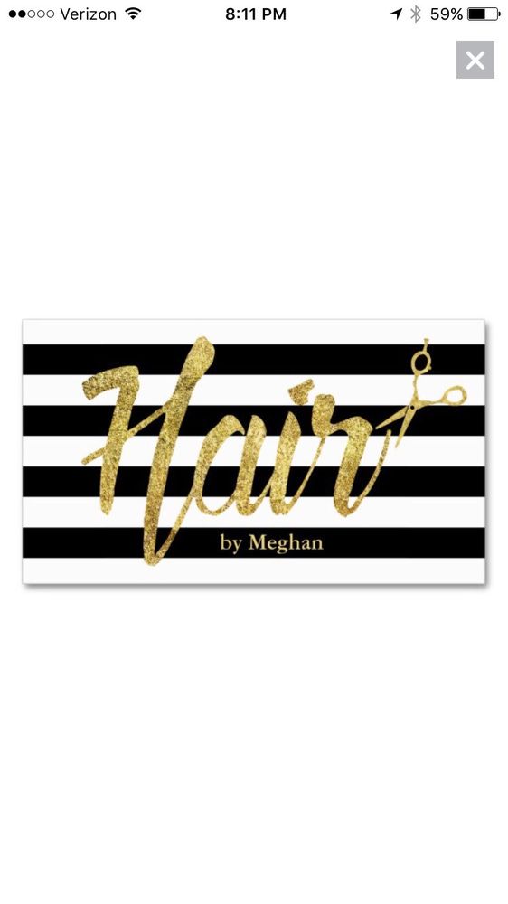 Meghan's hair design Logo