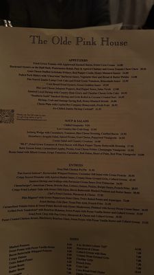 Menu photo 5 The Olde Pink House Savannah, GA Menu photo 5 The Olde Pink House Savannah, GA