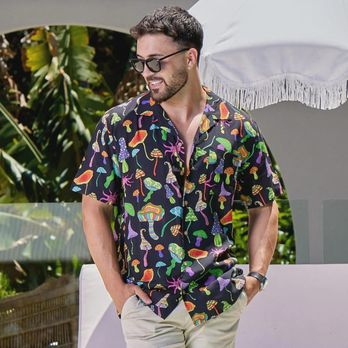 Island Style Clothing - Magic Mushrooms Mens Hawaiian Festival Shirt - Men's Clothing Near Me Island Style Clothing - Magic Mushrooms Mens Hawaiian Festival Shirt - Men's Clothing Near Me