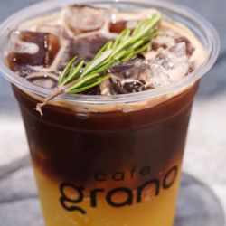Orange infused espresso tonic