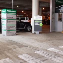 National Car Rental - National parking area in the garage