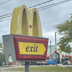 McDonald's - Exit left.