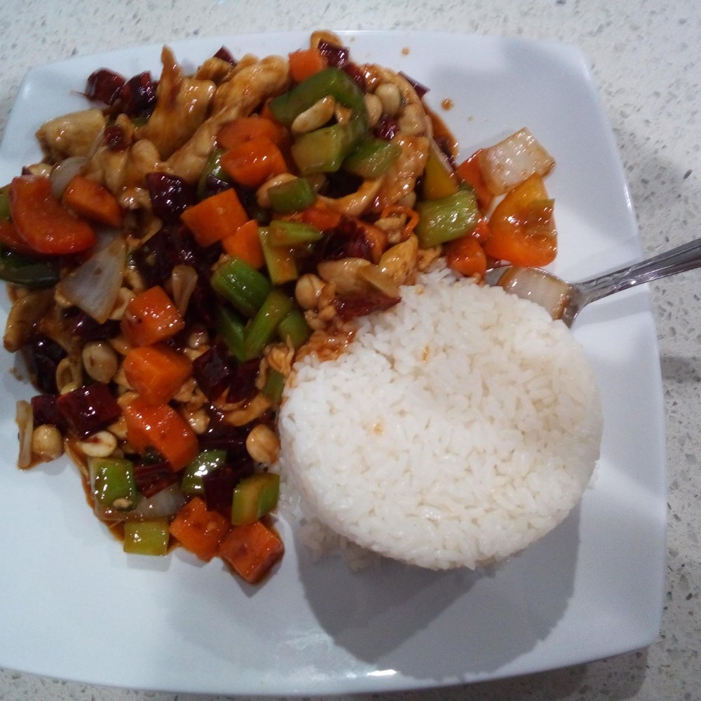 Noodle Master - Pasadena - Kung Pao Chicken with steamed rice - Chinese Near Me - Pasadena, Texas Noodle Master - Pasadena - Kung Pao Chicken with steamed rice - Chinese Near Me - Pasadena, Texas
