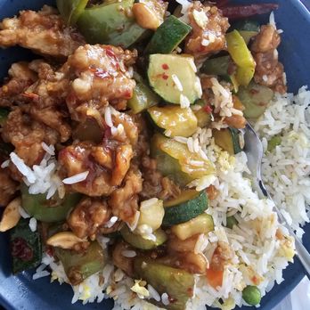 China Palace - Kung Pao Chicken and fried rice. - Chinese Near Me - Walnut Creek, California