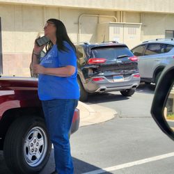 Visiting Angels Senior Home Care - This is the woman who verbally assaulted me and was threatening me. Her car is the jeep.