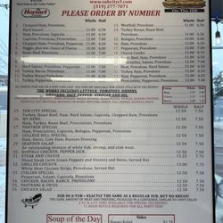 Sub City - Menu