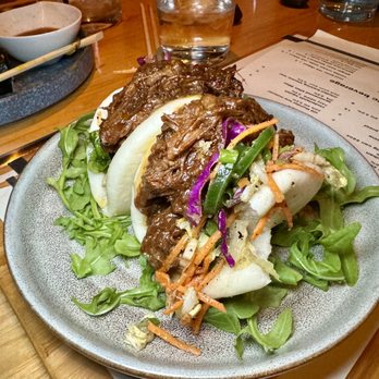 Soba - Short Rib Bao Buns - char sui braised beef, napa cabbage slaw, jalapeno, honey-mustard - Asian Fusion Near Me - Pittsburgh, Pennsylvania Soba - Short Rib Bao Buns - char sui braised beef, napa cabbage slaw, jalapeno, honey-mustard - Asian Fusion Near Me - Pittsburgh, Pennsylvania