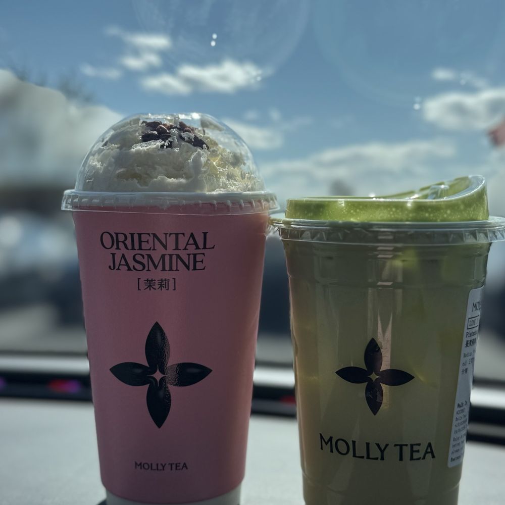 Molly Tea - Snowy Jasmine & Pistachio Jasmine Coconut - Bubble Tea Near Me - Edison, New Jersey Molly Tea - Snowy Jasmine & Pistachio Jasmine Coconut - Bubble Tea Near Me - Edison, New Jersey