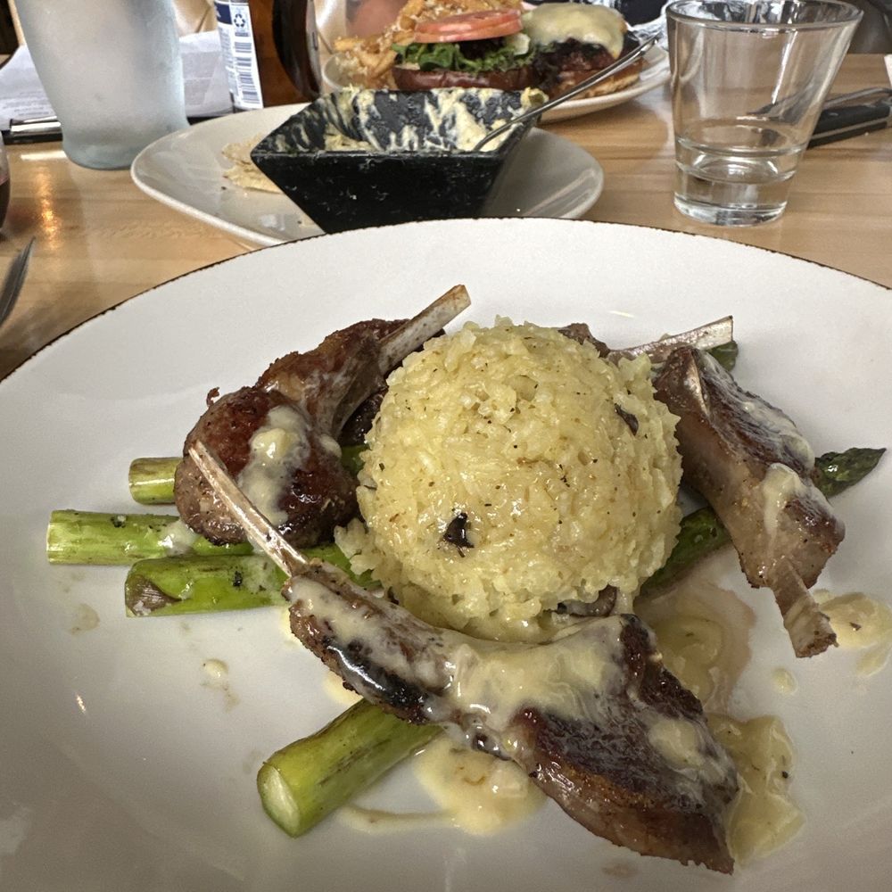 The Den - Lamb chops with mushrooms - Seafood Near Me - Houghton, Michigan The Den - Lamb chops with mushrooms - Seafood Near Me - Houghton, Michigan