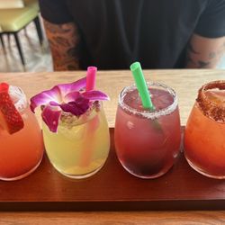 Pedros Tacos & Tequila Bar - Margarita flight