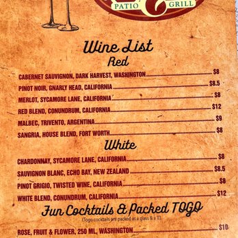 Shaw's Patio Bar & Grill - Drink menu - Burgers Near Me - Fort Worth, Texas Shaw's Patio Bar & Grill - Drink menu - Burgers Near Me - Fort Worth, Texas