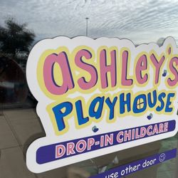Ashley’s Playhouse - The logo on one of the doors