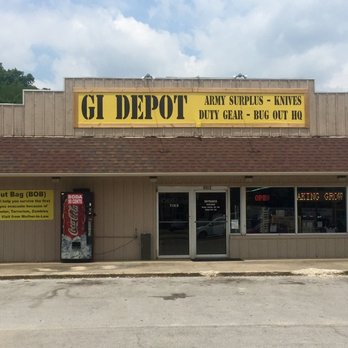 GI Depot - Store front of our new location as of May 1, 2015. - Outdoor Gear Near Me - Cookeville, Tennessee GI Depot - Store front of our new location as of May 1, 2015. - Outdoor Gear Near Me - Cookeville, Tennessee