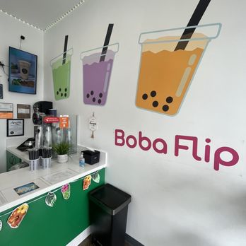 Boba Flip - Wall decor ! - Bubble Tea Near Me - Brea, California