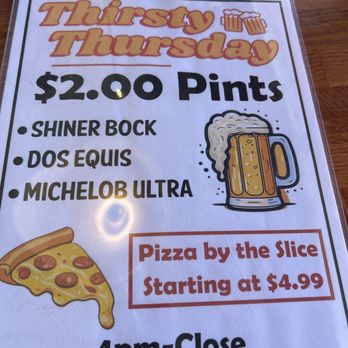 Reba's - In case you're not busy on Thursday. - Pizza Near Me - Giddings, Texas