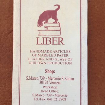 Liber - Cards & Stationery Near Me - Venezia, VE