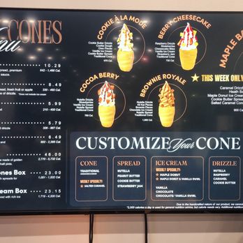 crispy cones - Menu - Desserts Near Me - Ashburn, Virginia crispy cones - Menu - Desserts Near Me - Ashburn, Virginia