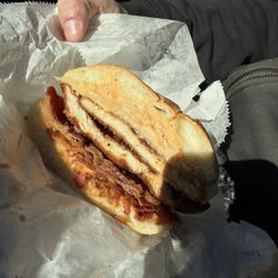 Franco's Italian Deli - Chicken cutlet with bacon onion cheese and Russian dressing