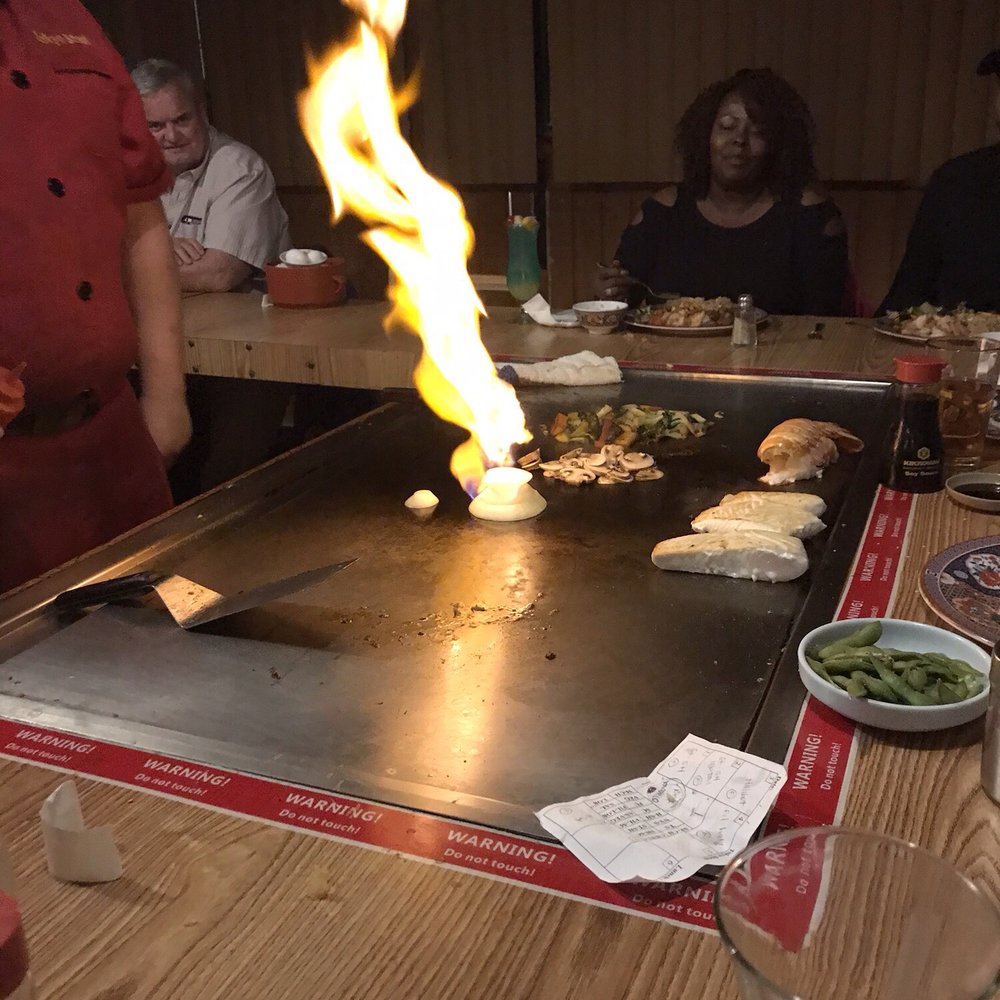Tokyo Steak - The cook had a great personality. Do you see that flame though, the kid had to back up. - Sushi Bars Near Me - Lancaster, California Tokyo Steak - The cook had a great personality. Do you see that flame though, the kid had to back up. - Sushi Bars Near Me - Lancaster, California