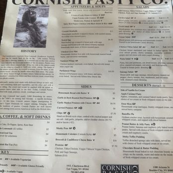 Cornish Pasty - Menu - British Near Me - Las Vegas, Nevada