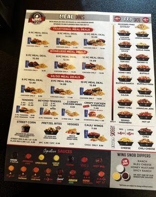 Menu photo 1 Wing Snob Dearborn, MI
