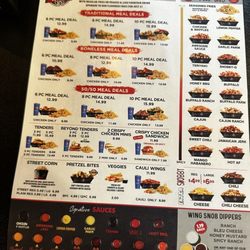 Wing Snob - Menu
