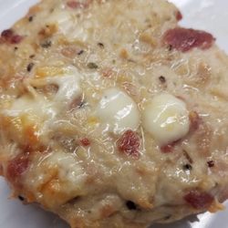 United Meat Market - Our custom seasoned chicken patty with bacon and cheese made from all breast meat.