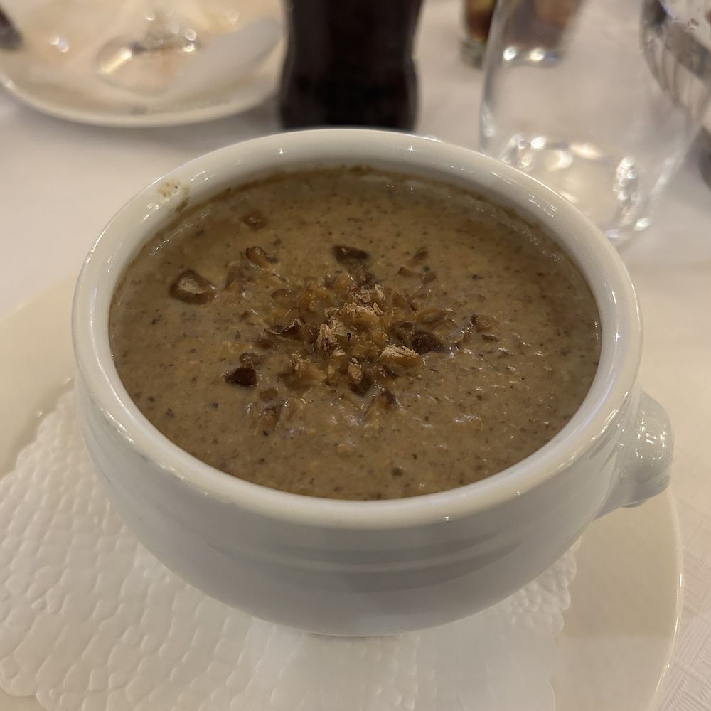 Café du Centre - Cream of Mushroom soup - French Near Me - Geneva, GE Café du Centre - Cream of Mushroom soup - French Near Me - Geneva, GE