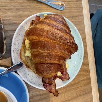 Bluestone Lane - Bacon egg croissant. - Coffee & Tea Near Me - Orange, California