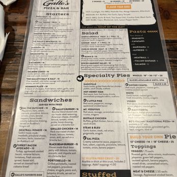 Gallo's Pizza & Bar - Menu - Sandwiches Near Me - Dublin, Ohio