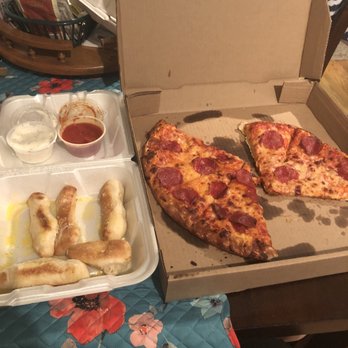 Tornado's Pizza - Already smashed, couldn't wait haha - Pizza Near Me - Belleville, Michigan